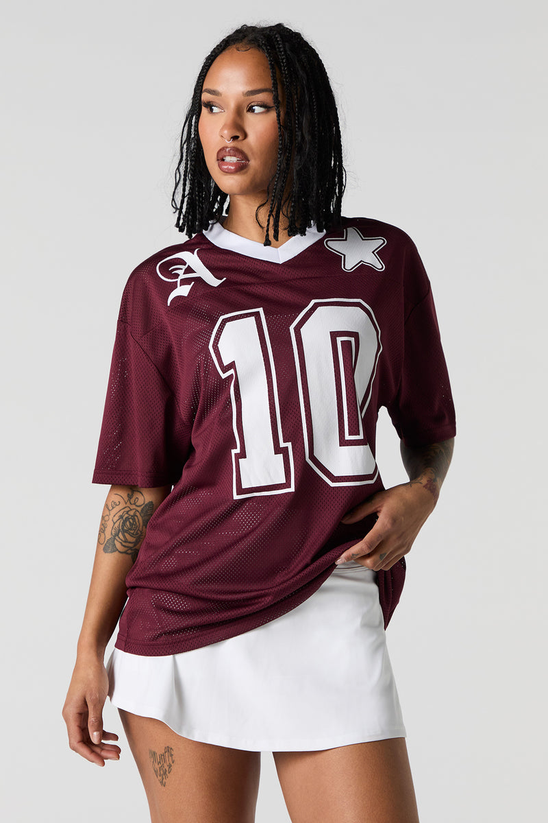 Mesh Graphic Football Jersey
