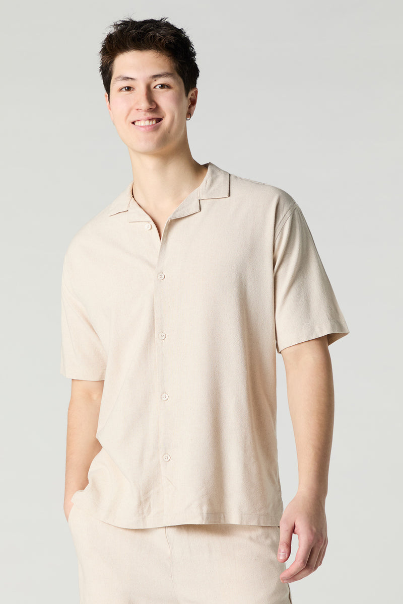 Linen Button-Up Top
