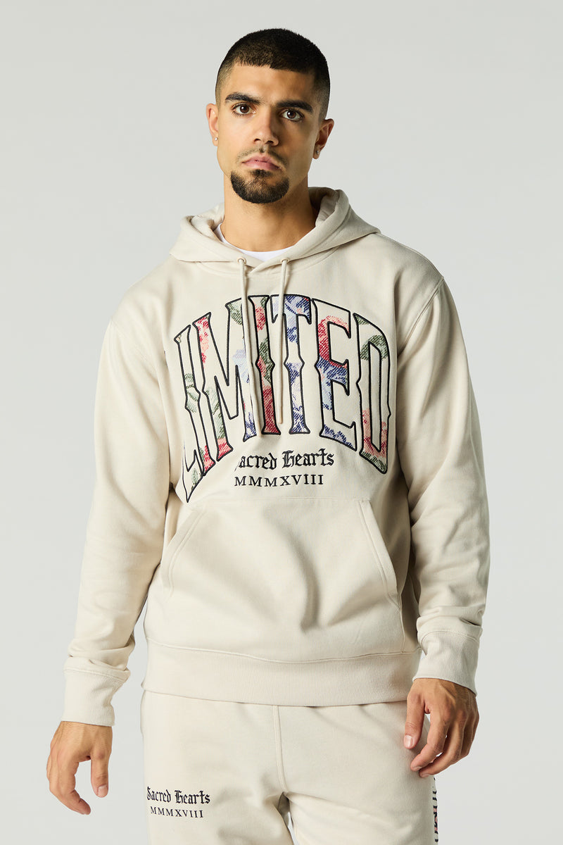 Limited Twill Embroidered Fleece Hoodie
