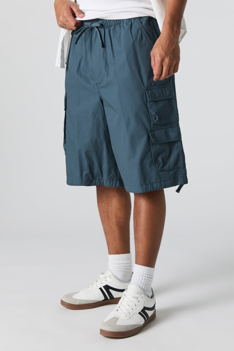 Poplin Longline Cargo Short