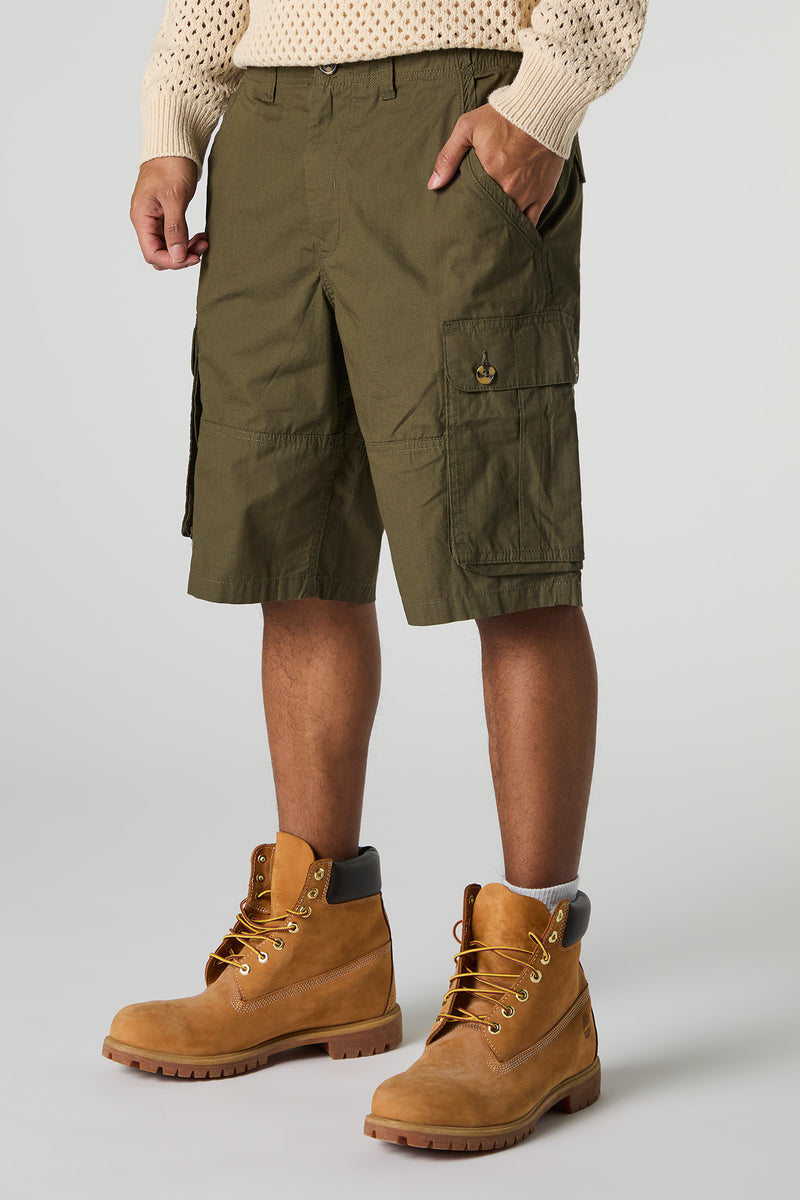 Button Pocket Longline Cargo Short