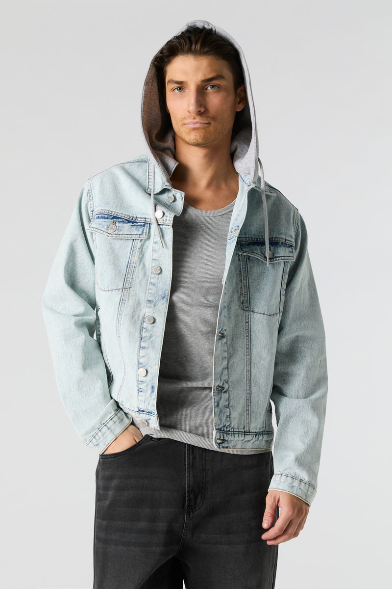 Hooded Denim Jacket