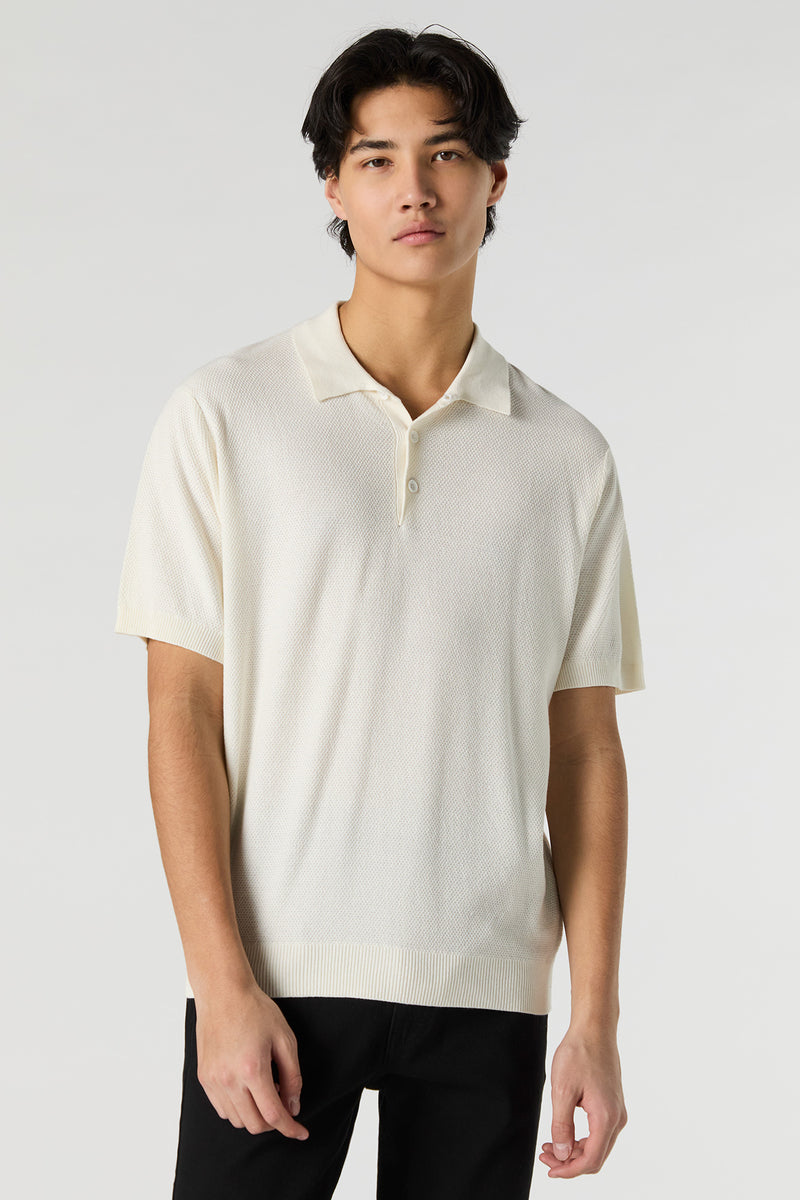 Knit Polo Top