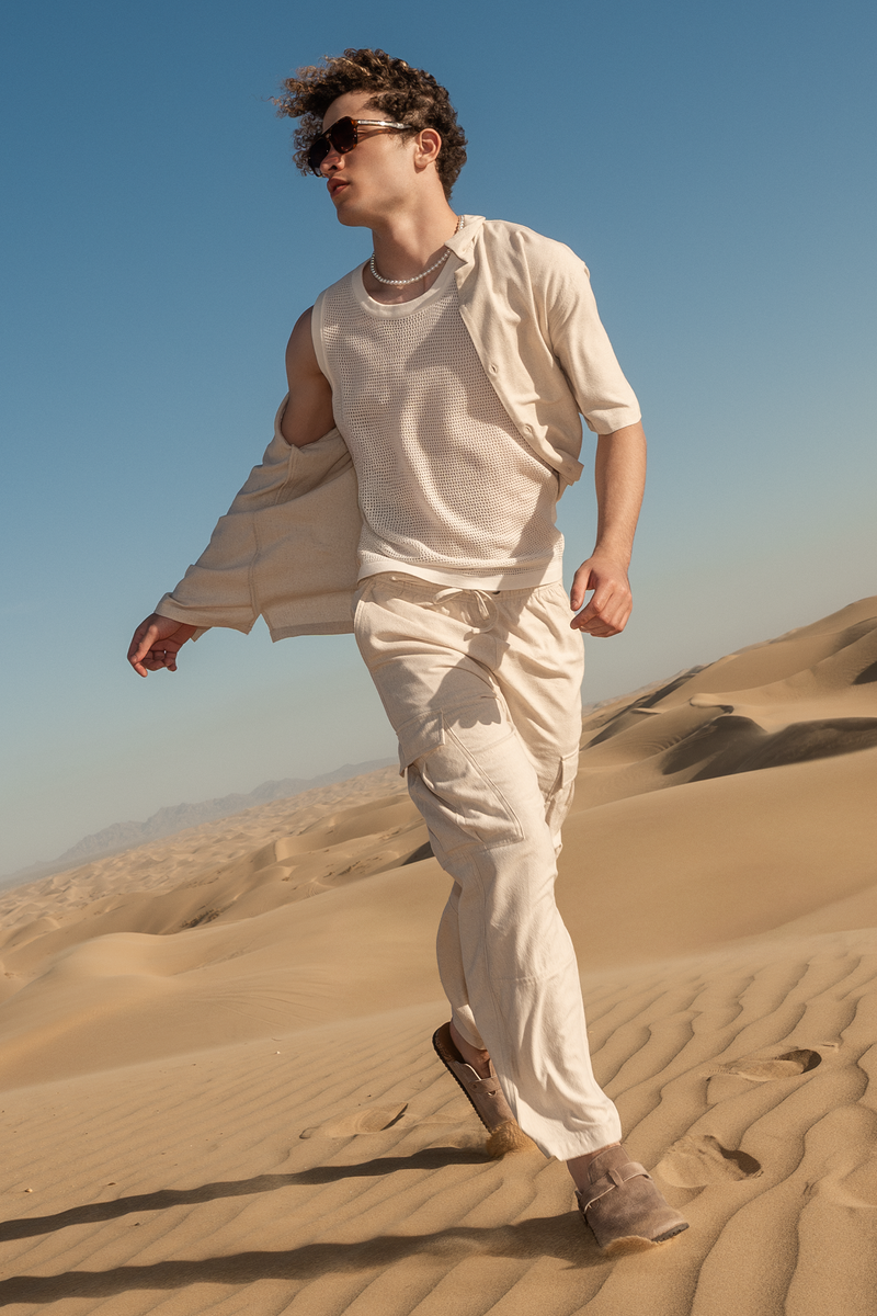 Linen Cargo Pant