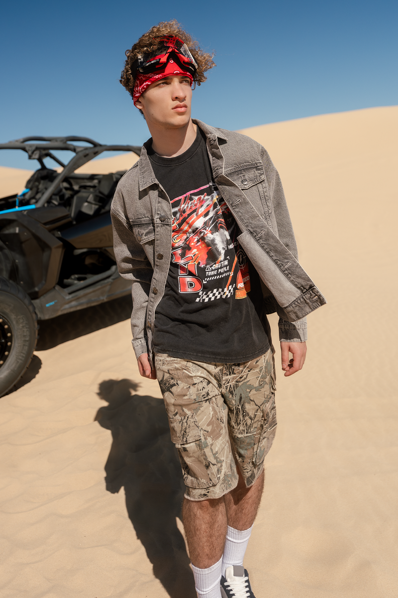 Grey Wash Relaxed Denim Jacket